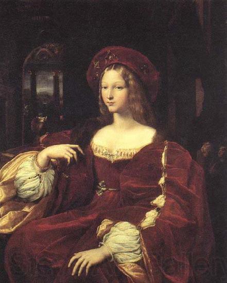 RAFFAELLO Sanzio Portrait of Jeanne d-Aragon Spain oil painting art
